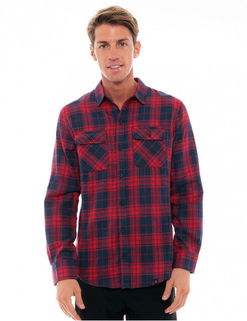 ΚΟΚΚΙΝΟ ΚΑΡΟ ΦΑΝΕΛΕΝΙΟ ΠΟΥΚΑΜΙΣΟ BISTON (48-203-006/red check)