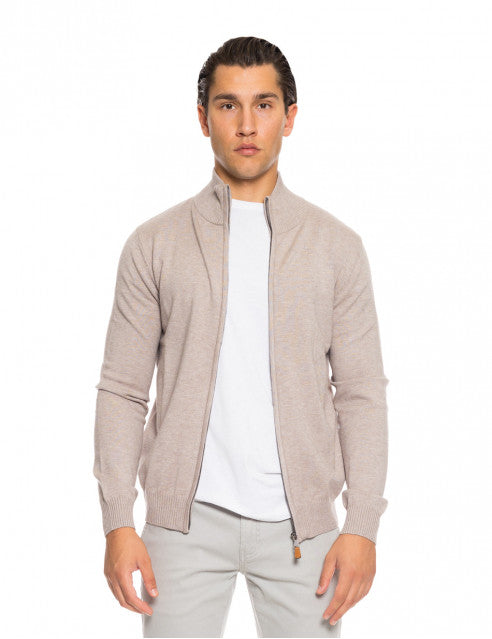 BEIGE ΠΛΕΚΤH ΖΑΚΕΤΑ BISTON (52-206-001/beige)