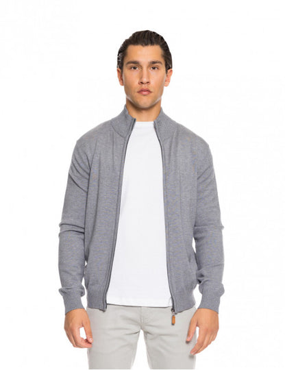 ΓΚΡΙ ΠΛΕΚΤΗ ΖΑΚΕΤΑ BISTON (52-206-001/dk grey)