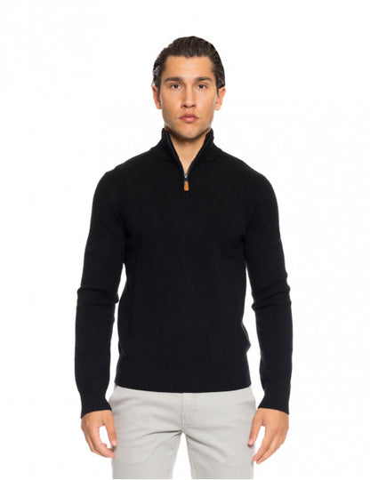 ΜΑΥΡΗ ΠΛΕΚΤΗ ΜΠΛΟΥΖΑ BISTON ΜΕ ZIP (52-206-004/black)
