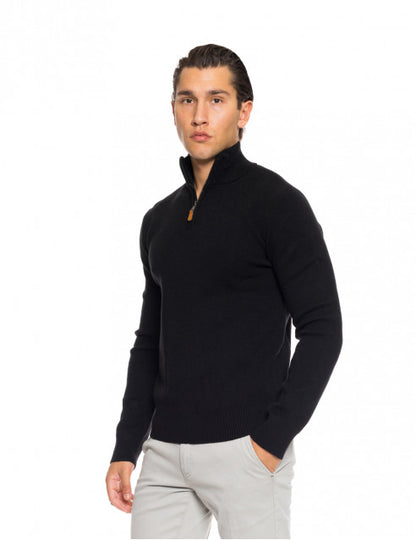 ΜΑΥΡΗ ΠΛΕΚΤΗ ΜΠΛΟΥΖΑ BISTON ΜΕ ZIP (52-206-004/black)