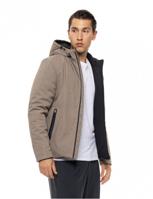 BEIGE/ΜΑΥΡΟ ΜΠΟΥΦΑΝ BISTON ΔΙΠΛΗΣ ΟΨΗΣ (54-201-020)