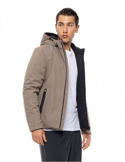 BEIGE/ΜΑΥΡΟ ΜΠΟΥΦΑΝ BISTON ΔΙΠΛΗΣ ΟΨΗΣ (54-201-020)