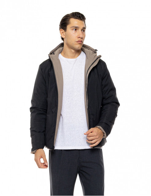 BEIGE/ΜΑΥΡΟ ΜΠΟΥΦΑΝ BISTON ΔΙΠΛΗΣ ΟΨΗΣ (54-201-020)