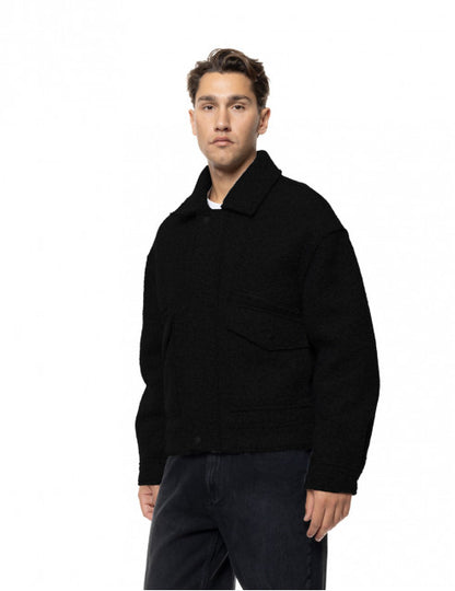 ΜΑΥΡΟ ΚΟΝΤΟ ΜΠΟΥΚΛΕ JACKET BISTON (56-201-001)