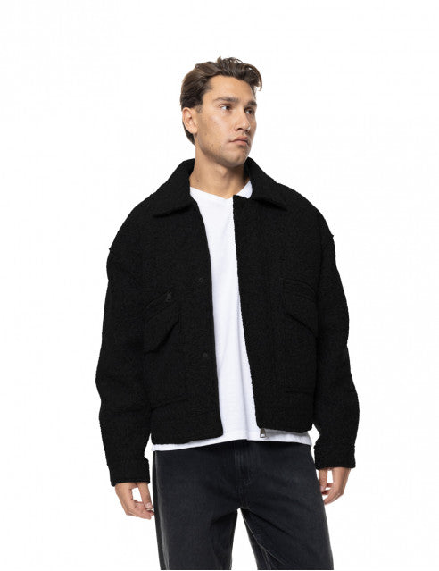 ΜΑΥΡΟ ΚΟΝΤΟ ΜΠΟΥΚΛΕ JACKET BISTON (56-201-001)
