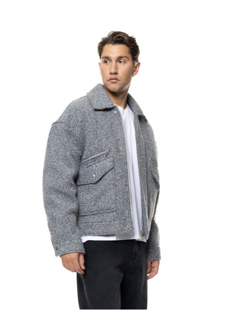 ΓΚΡΙ ΚΟΝΤΟ ΜΠΟΥΚΛΕ JACKET BISTON (56-201-001)