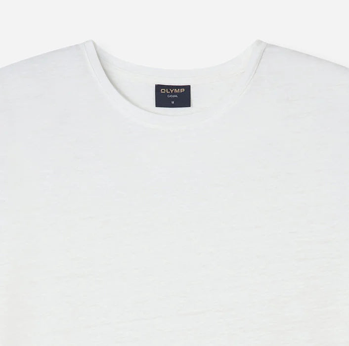 ΛΕΥΚΟ ΛΙΝΟ T-SHIRT OLYMP (5621/12/00)