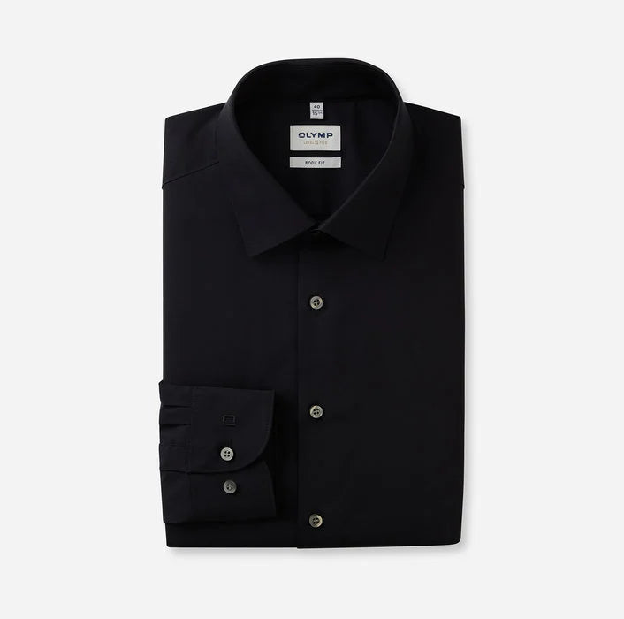 ΜΑΥΡΟ ΠΟΥΚΑΜΙΣΟ OLYMP SLIM FIT (6090/64/68)