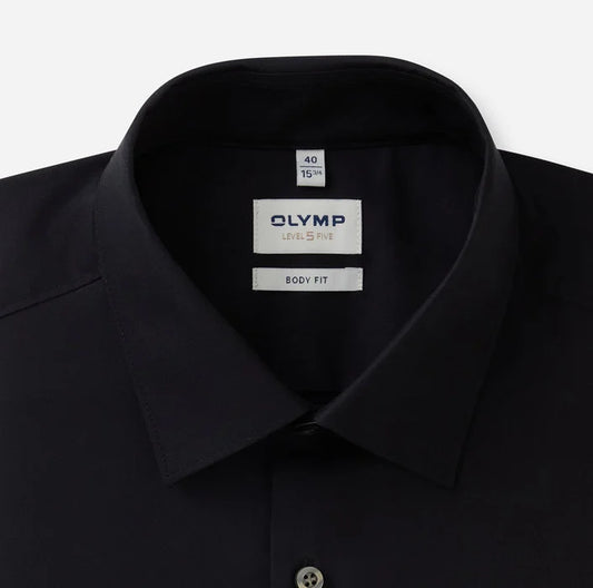ΜΑΥΡΟ ΠΟΥΚΑΜΙΣΟ OLYMP SLIM FIT (6090/64/68)