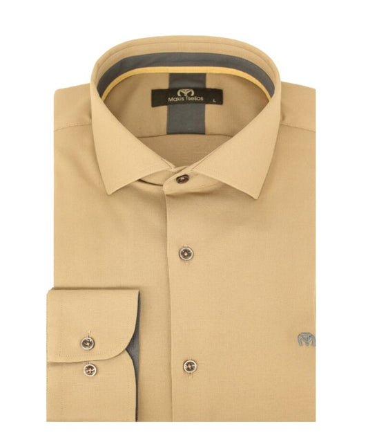 BEIGE ΠΟΥΚΑΜΙΣΟ MAKIS TSELIOS (B4035.6)