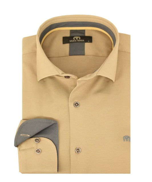 BEIGE ΠΟΥΚΑΜΙΣΟ MAKIS TSELIOS (B4035.6)