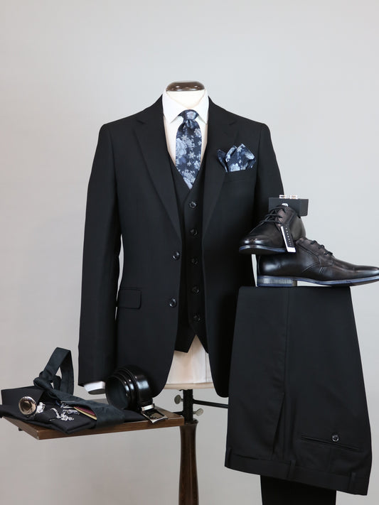 3-PIECE ΜΑΥΡΟ ΚΟΣΤΟΥΜΙ JOHN SMITH (SS90745/15 BLACK)