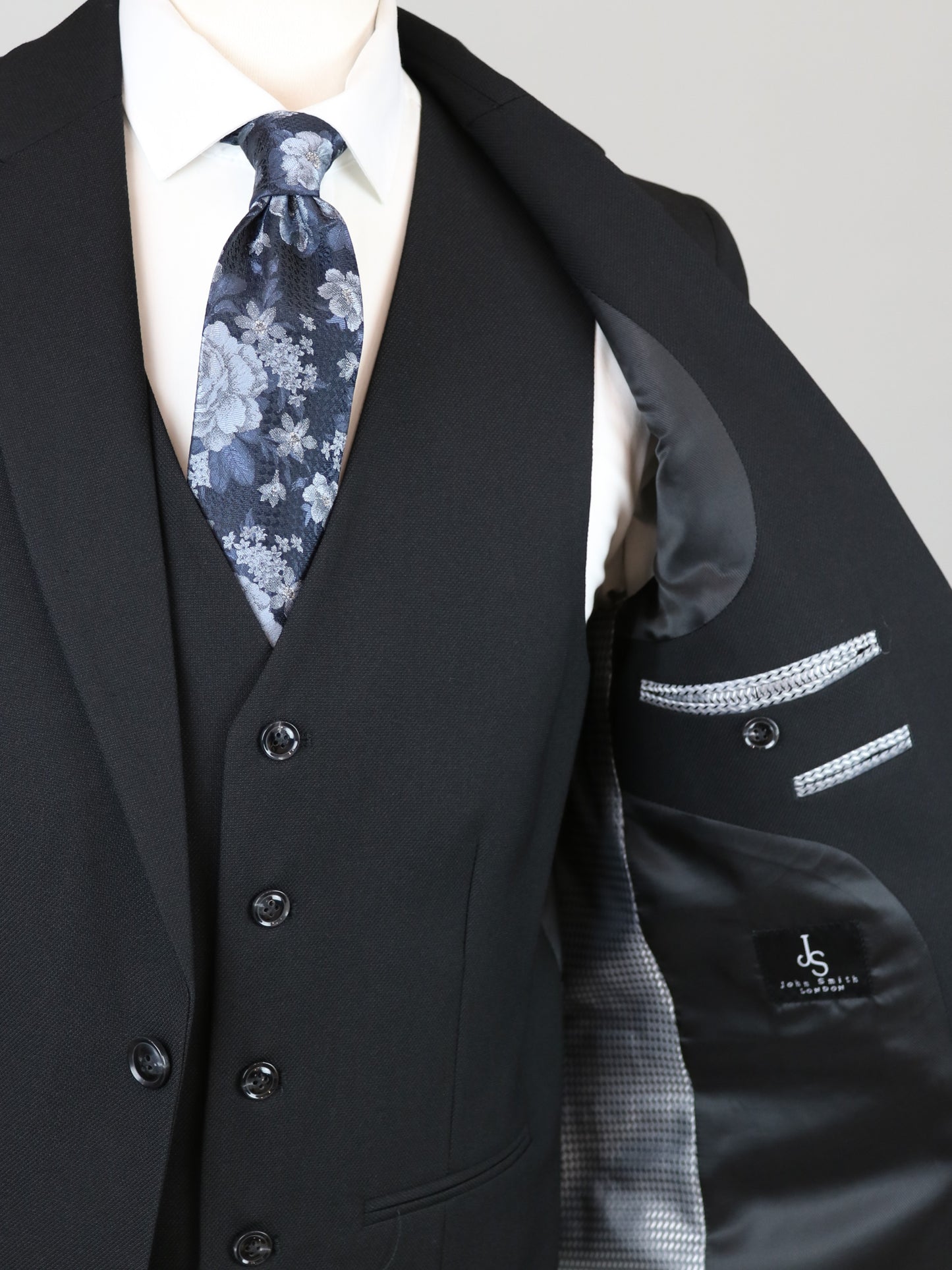 3-PIECE ΜΑΥΡΟ ΚΟΣΤΟΥΜΙ JOHN SMITH (SS90745/15 BLACK)