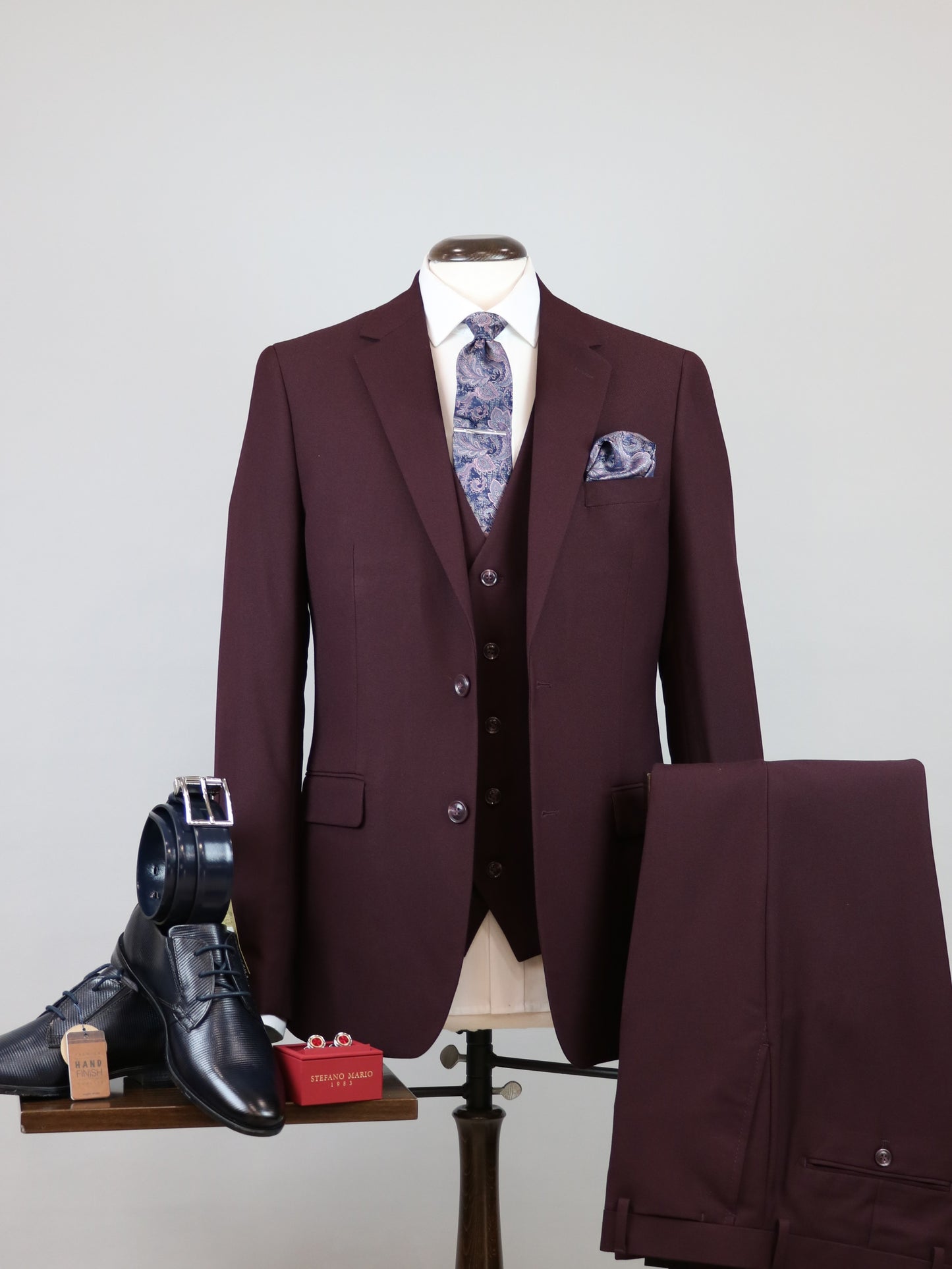 3-PIECE ΜΠΟΡΝΤΟ ΚΟΣΤΟΥΜΙ JOHN SMITH (SS90745/30 BORDEAUX)