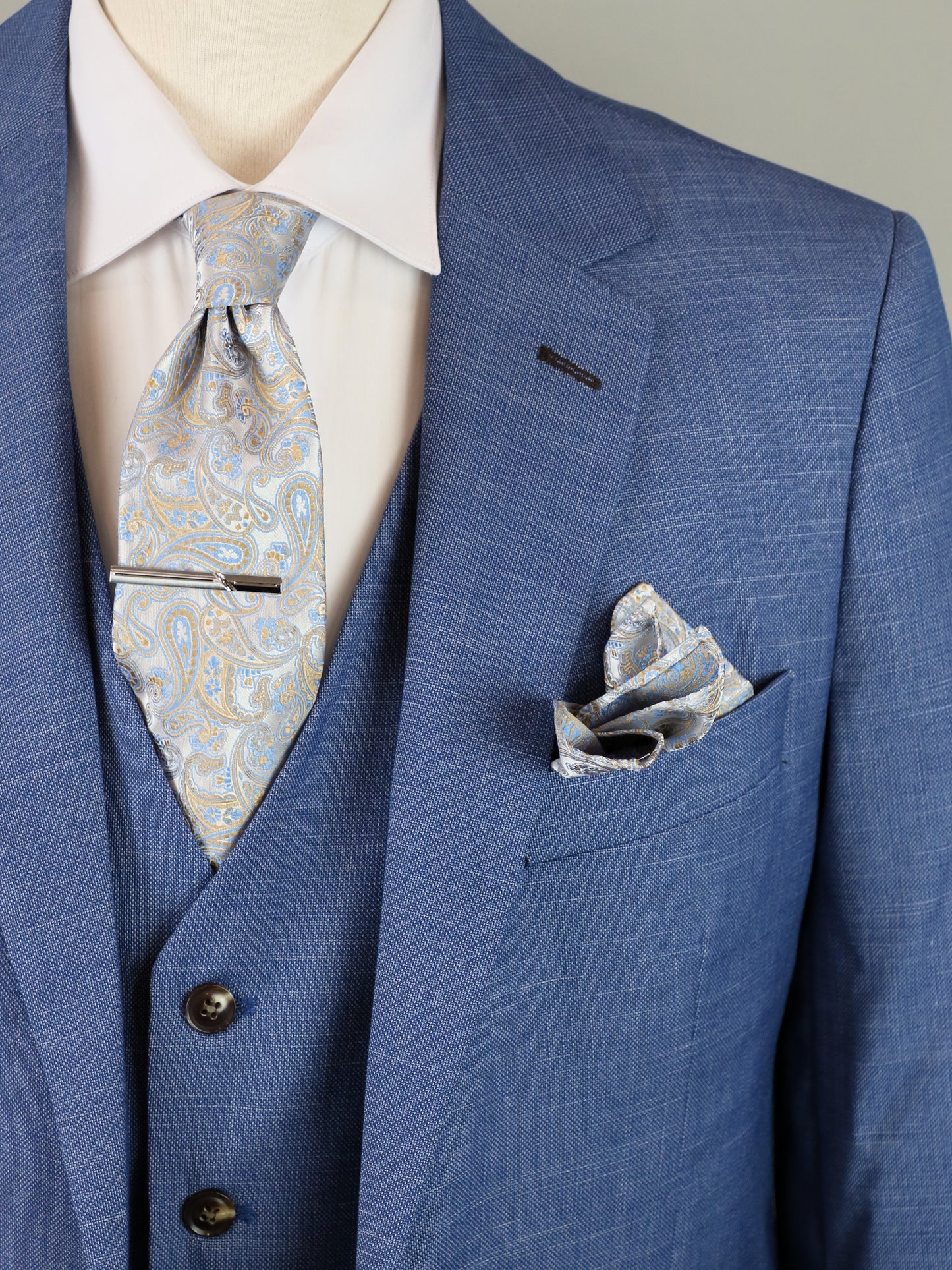 ΠΡΟΣΦΟΡΑ 3-PIECE ΓΑΛΑΖΙΟ ΚΟΣΤΟΥΜΙ JOHN SMITH SLIM FIT (30288/27/sky blue)