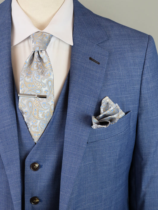 ΠΡΟΣΦΟΡΑ 3-PIECE ΓΑΛΑΖΙΟ ΚΟΣΤΟΥΜΙ JOHN SMITH SLIM FIT (30288/27/sky blue)