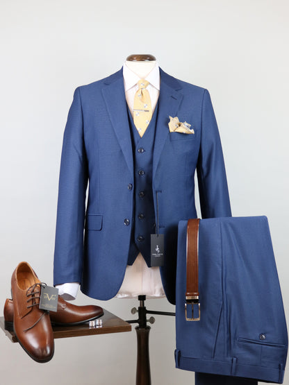 ΠΡΟΣΦΟΡΑ 3-PIECE BLUE RAF ΚΟΣΤΟΥΜΙ JOHN SMITH SLIM FIT (30073/26 blue)