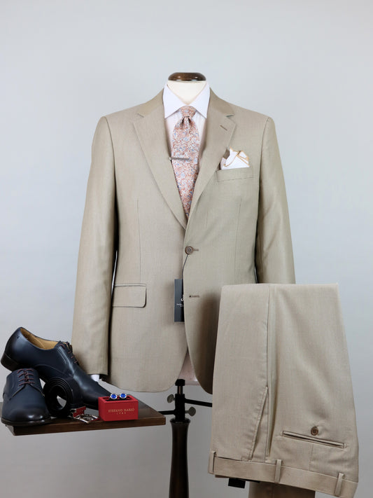 ΠΡΟΣΦΟΡΑ 3-PIECE BEIGE ΚΟΣΤΟΥΜΙ JOHN SMITH SLIM FIT (30073/28 beige)