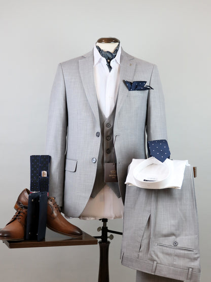 3-PIECE ICE GREY ΚΟΣΤΟΥΜΙ BOSTON (2933/5)