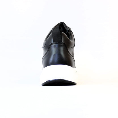 ΜΑΥΡΟ ΔΕΡΜΑΤΙΝΟ SNEAKER GREEN STEP (RS20222-3B)