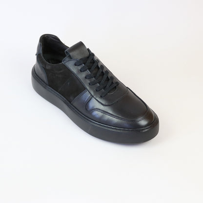ΜΑΥΡΟ ΔΕΡΜΑΤΙΝΟ SNEAKER GIACOMO CARLO (900-9 BLACK)