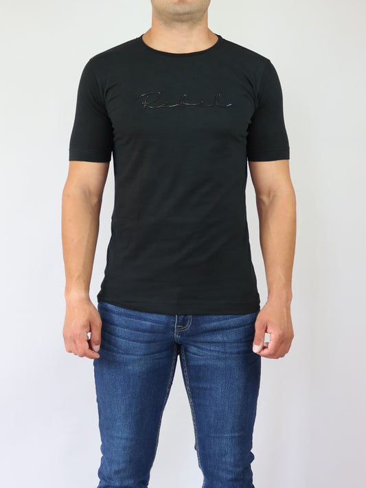 ΜΑΥΡΟ T-SHIRT REBEL (8023)