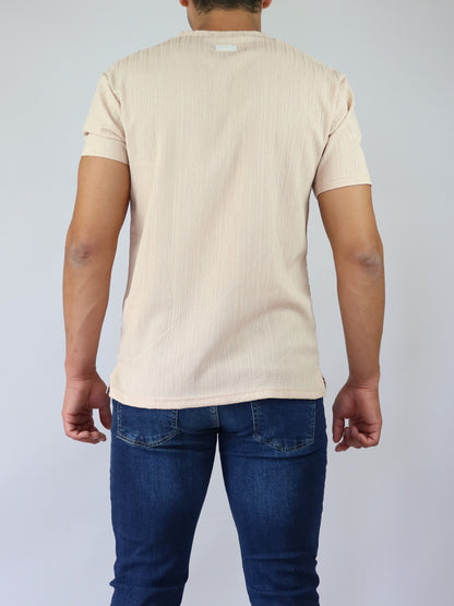 ΜΠΕΖ ΑΝΑΓΛΥΦΟ T-SHIRT ΜΕ ΚΟΥΜΠΙΑ REBEL (8056)