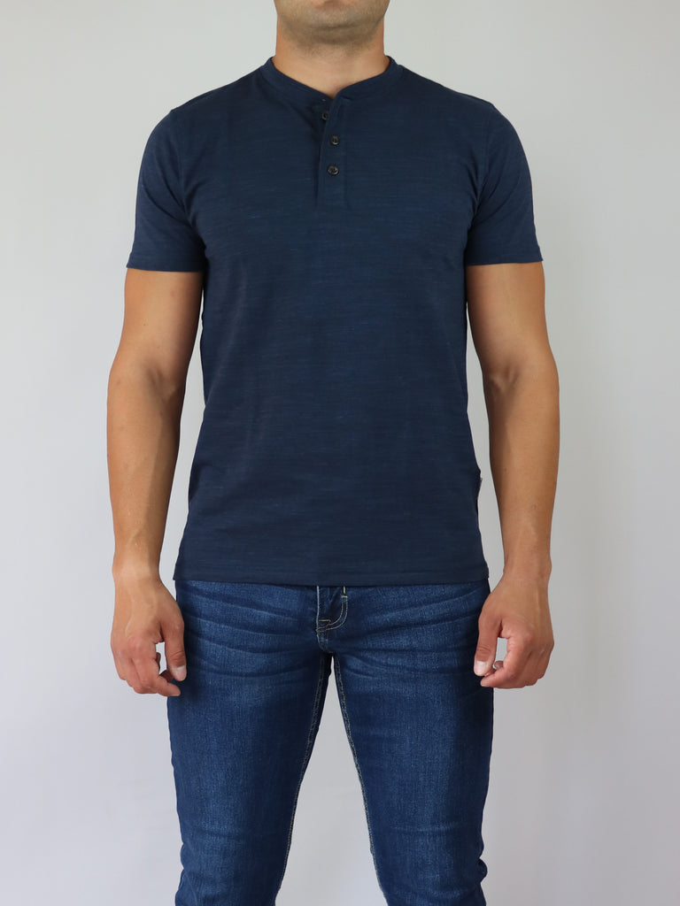 NAVY T-SHIRT ΜΕ ΚΟΥΜΠΙΑ MARCUS (200523/7105 Night navy)