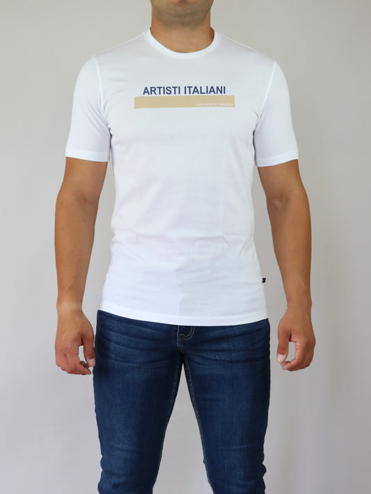 ΛΕΥΚΟ T-SHIRT ARTISTI ITALIANI (AI19340/1)