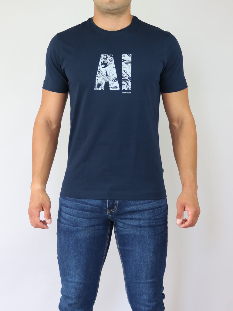 NAVY T-SHIRT ARTISTI ITALIANI (AI19333/8)