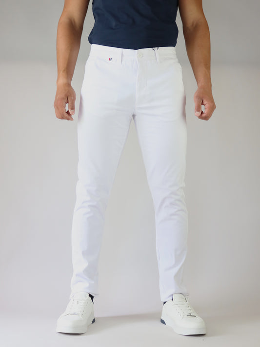 ΛΕΥΚΟ CHINOS ΠΑΝΤΕΛΟΝΙ LEONARDO (0503006)