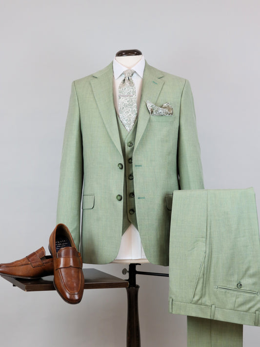 3-PIECE ΜΕΝΤΑ ΚΟΣΤΟΥΜΙ SLIM FIT (4303/green)