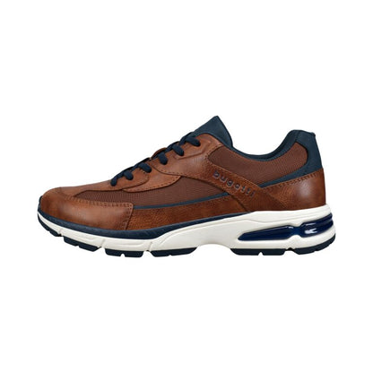 CAMEL ΔΕΡΜΑΤΙΝΟ SNEAKER BUGATTI (321-AOX03-5069-6363/cognac)