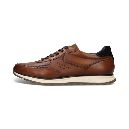 CAMEL ΔΕΡΜΑΤΙΝΟ SNEAKER BUGATTI (335-A021P-4000-6300/cognac)