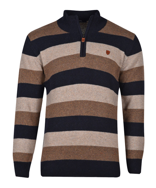 ΠΡΟΣΦΟΡΑ BEIGE ΡΙΓΕ ΠΛΕΚΤΗ ΜΠΛΟΥΖΑ ΜΕ ΖΙΠ MAKIS TSELIOS (P5175.3)