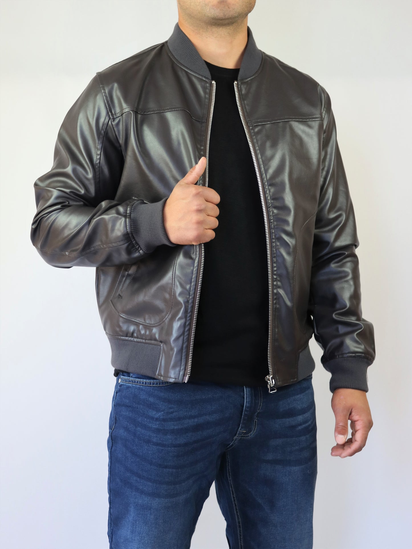 JACKET BOMBER BROWN NEW YORK (920513)
