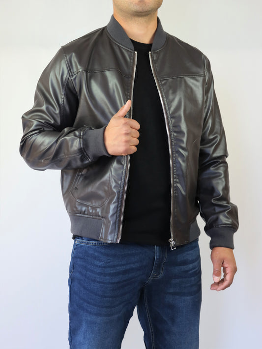 JACKET BOMBER BROWN NEW YORK (920513)