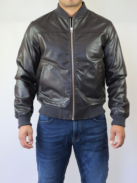 JACKET BOMBER BROWN NEW YORK (920513)